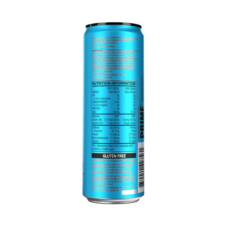 PRIME Energy Blue Raspberry 355 ml
