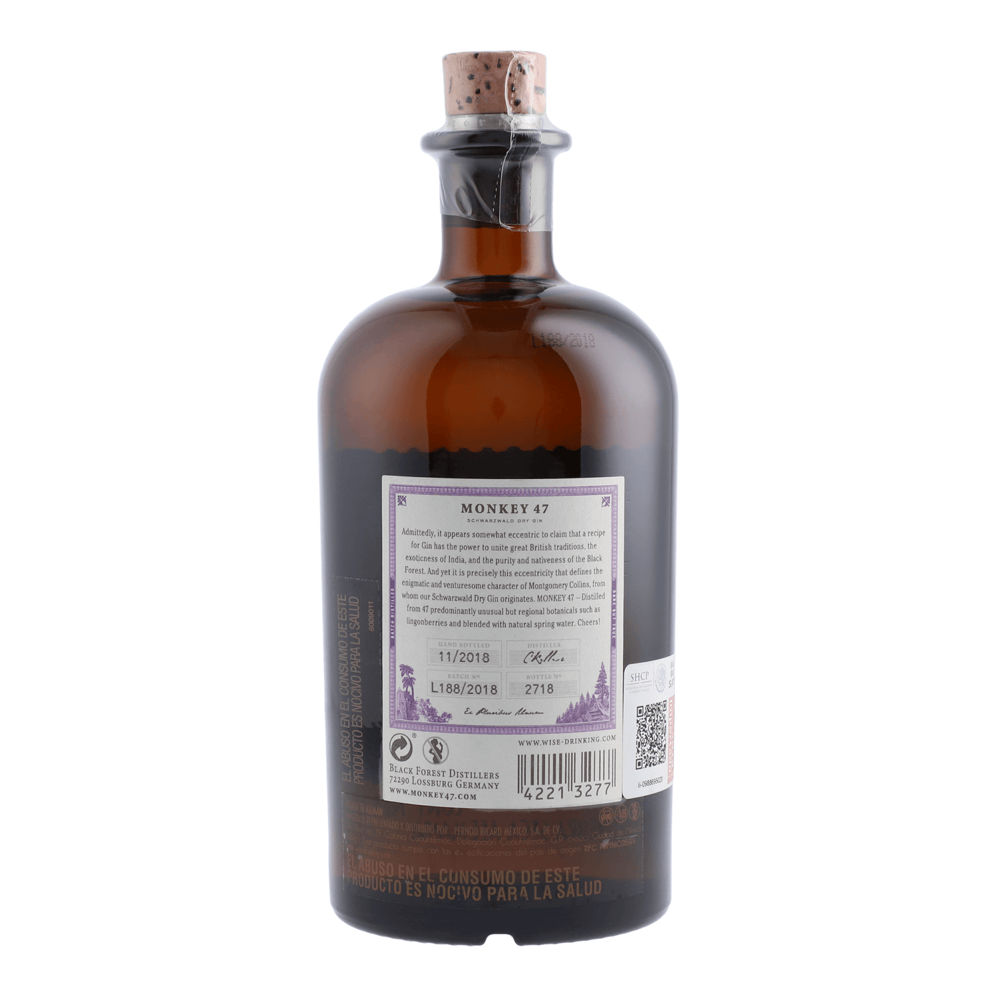 Gin Monkey 47 Sloe Gin 500ml - La Escocesa