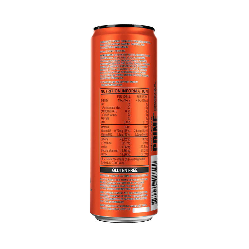 PRIME Energy Orange Mango 355ml