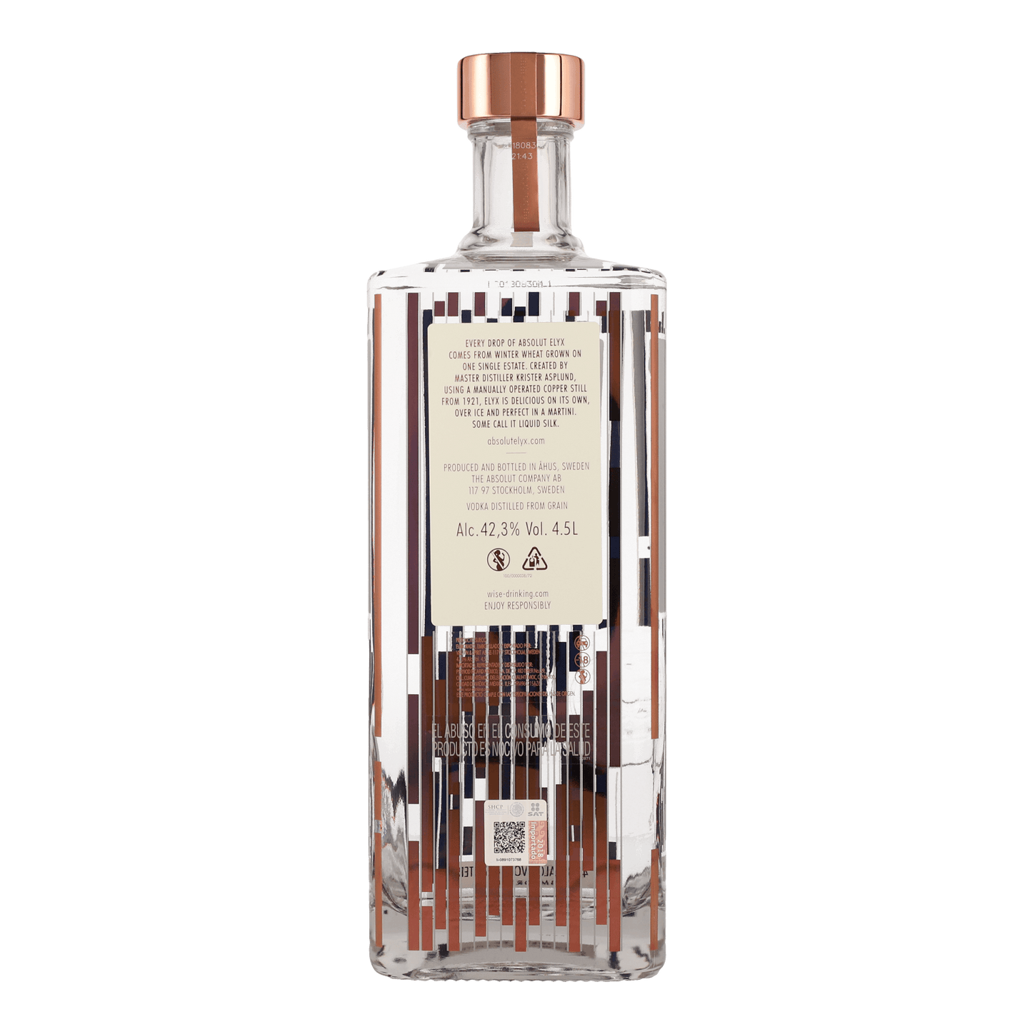 Vodka Absolut Elyx 4500ml - La Escocesa