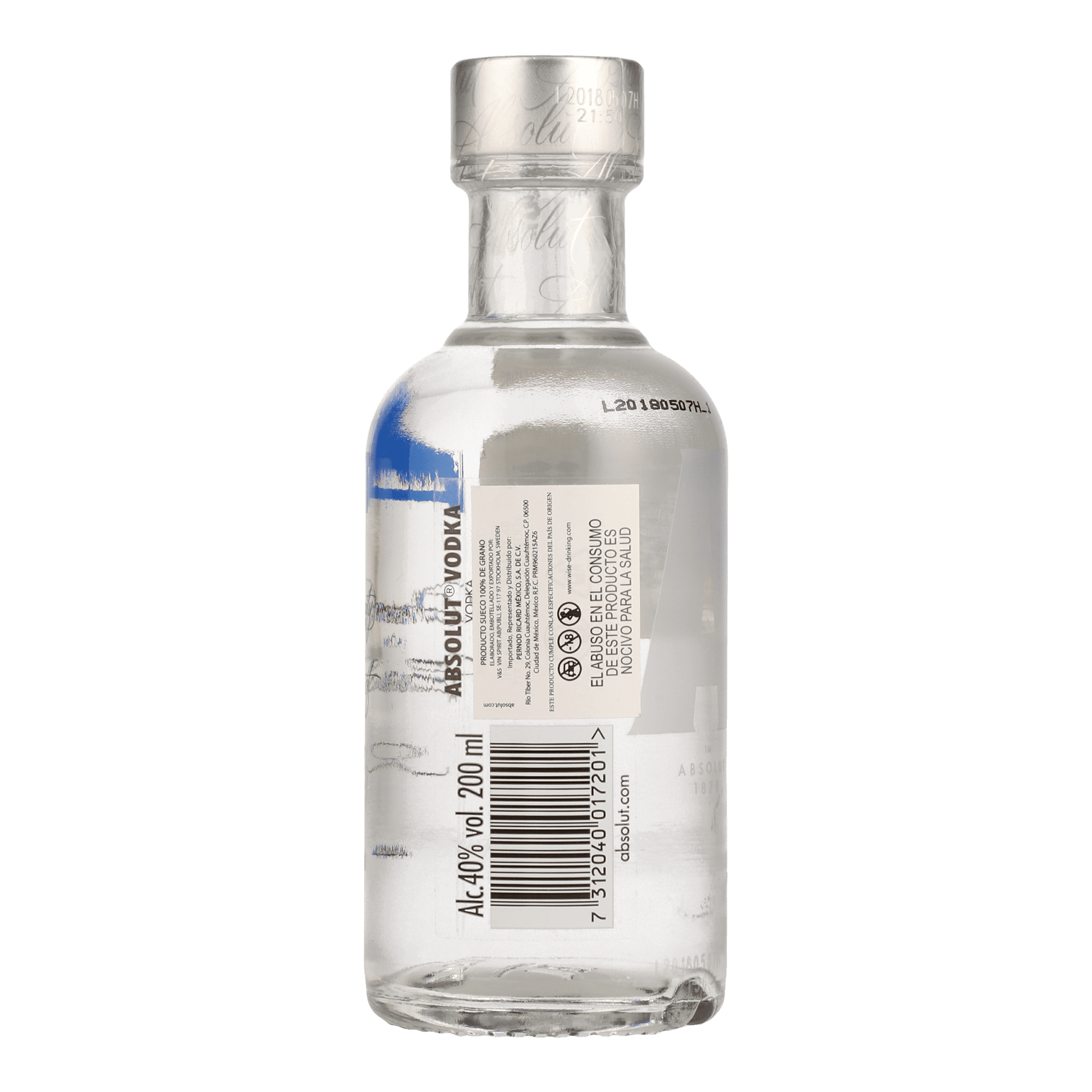 Vodka Absolut Original 200ml - La Escocesa