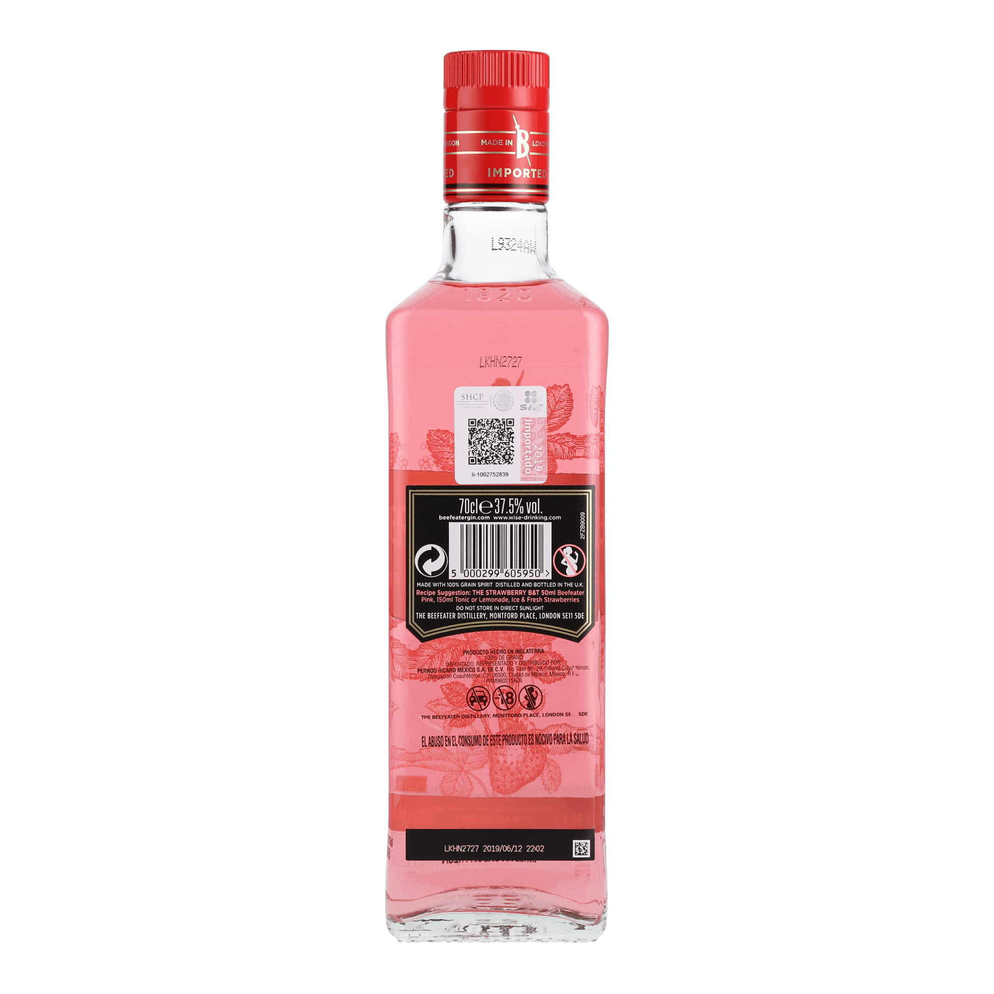 Gin Beefeater Pink Stranberry 700ml - La Escocesa