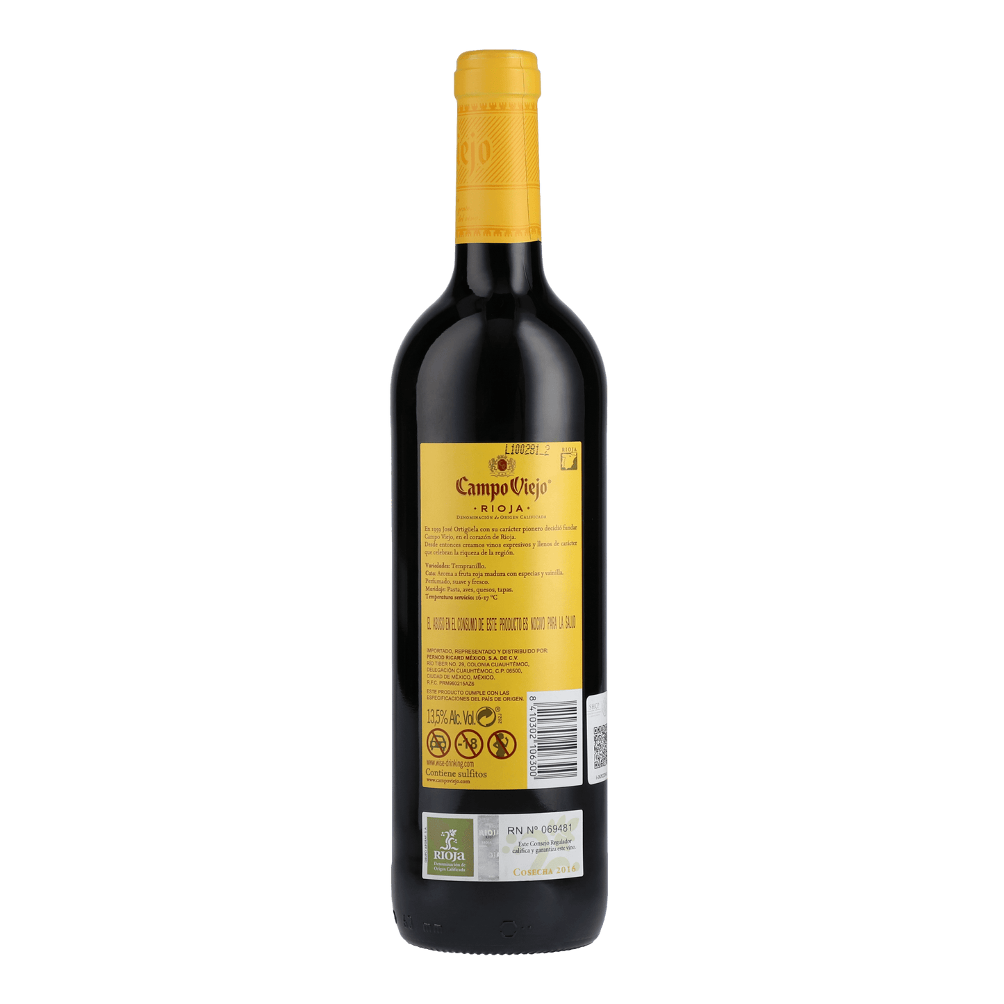 Vinos Importados Campo Viejo Tempranillo 750ml - La Escocesa