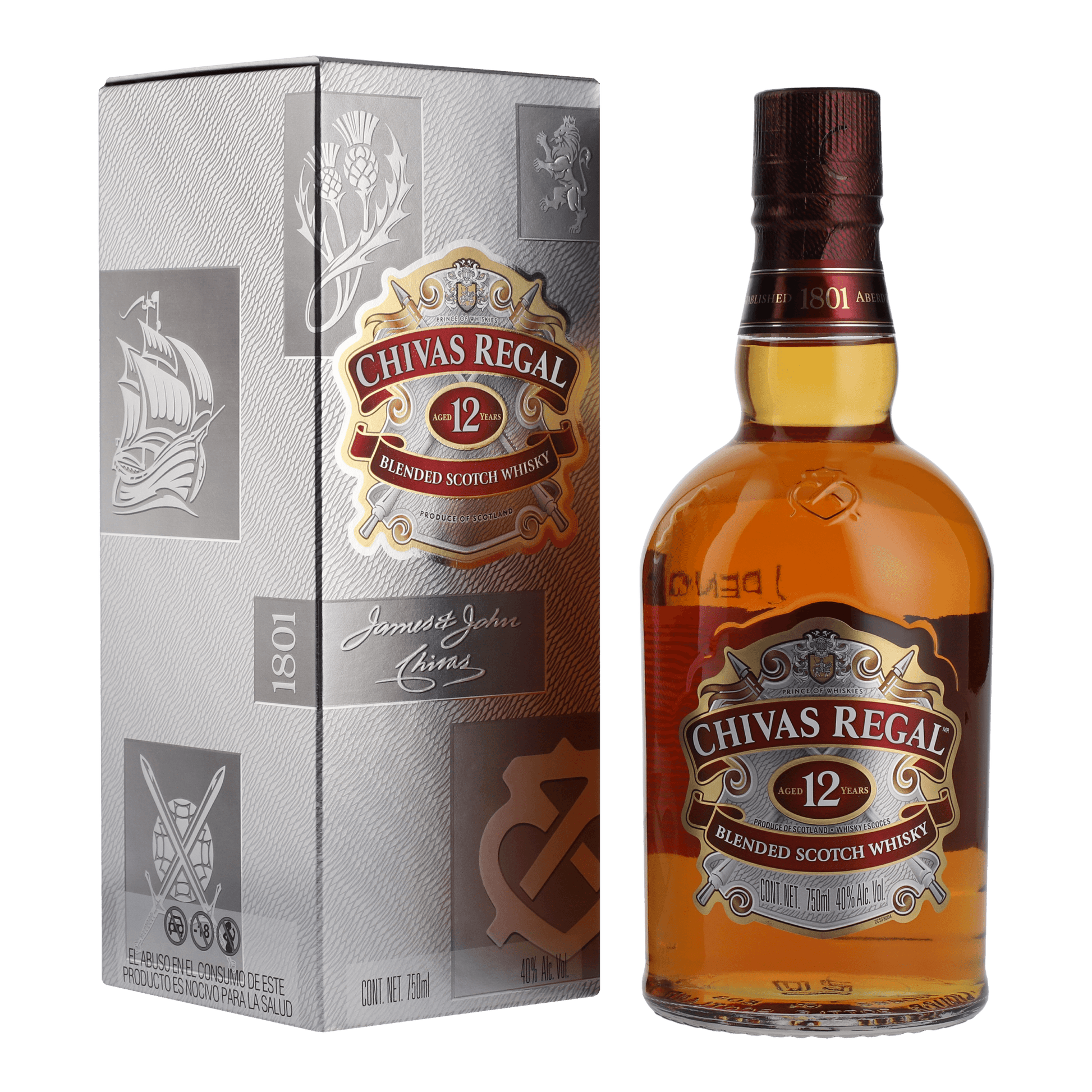 Whisky Chivas 12Yo 750ml - La Escocesa