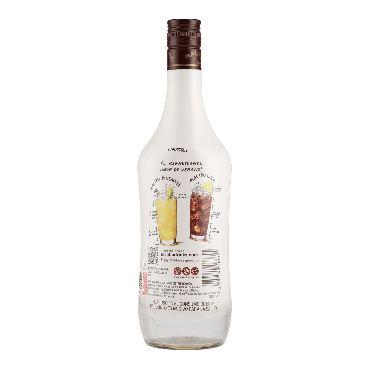 Ron Malibu 750ml - La Escocesa