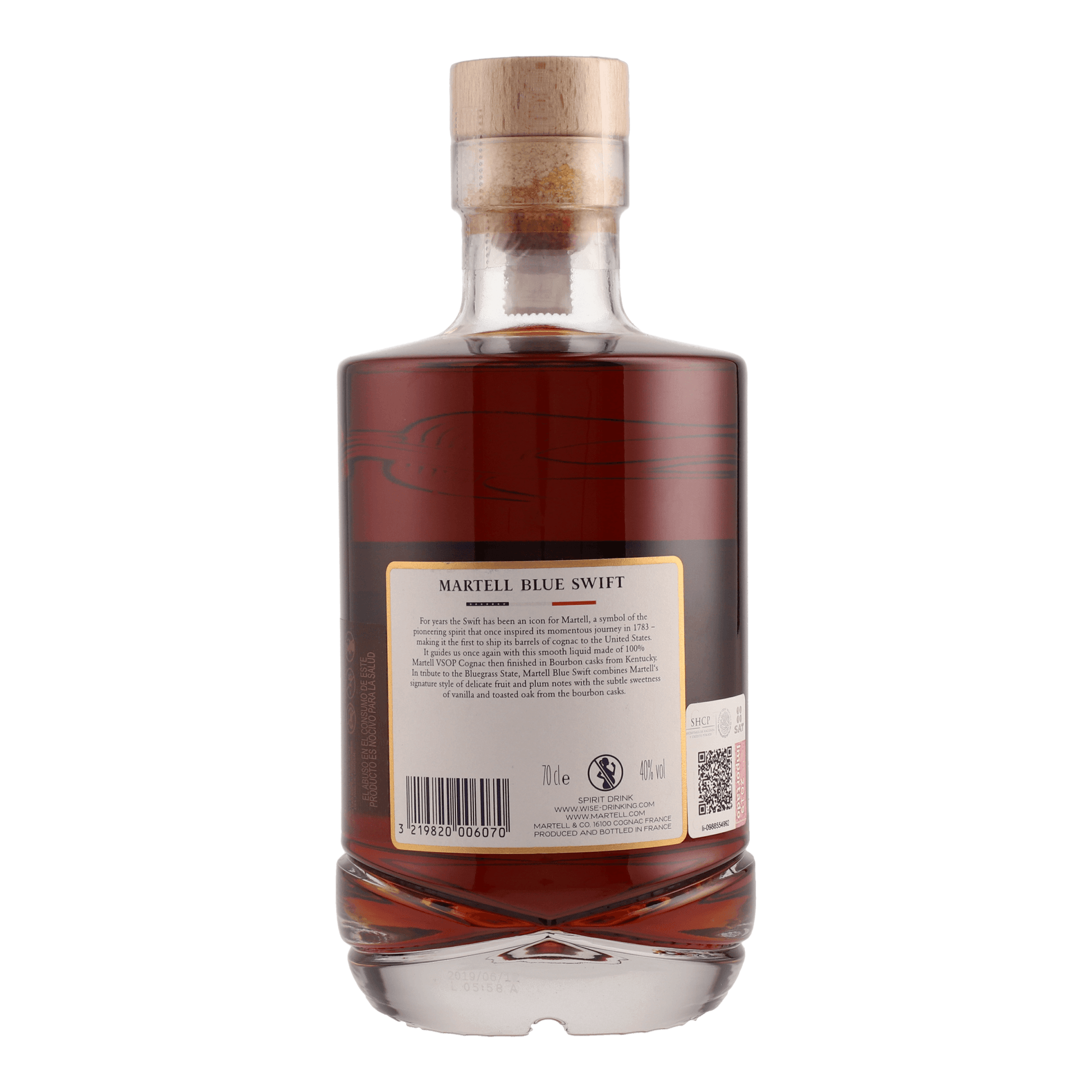 Cognac Martell Blue Swift 700ml - La Escocesa