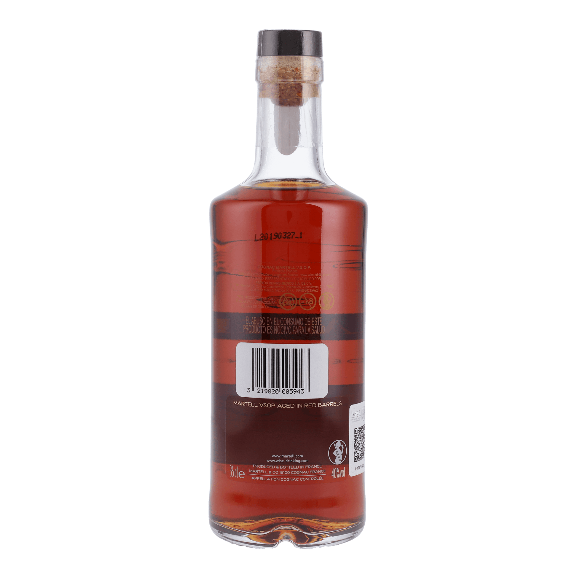 Cognac Martell Vsop R.Br 350ml - La Escocesa