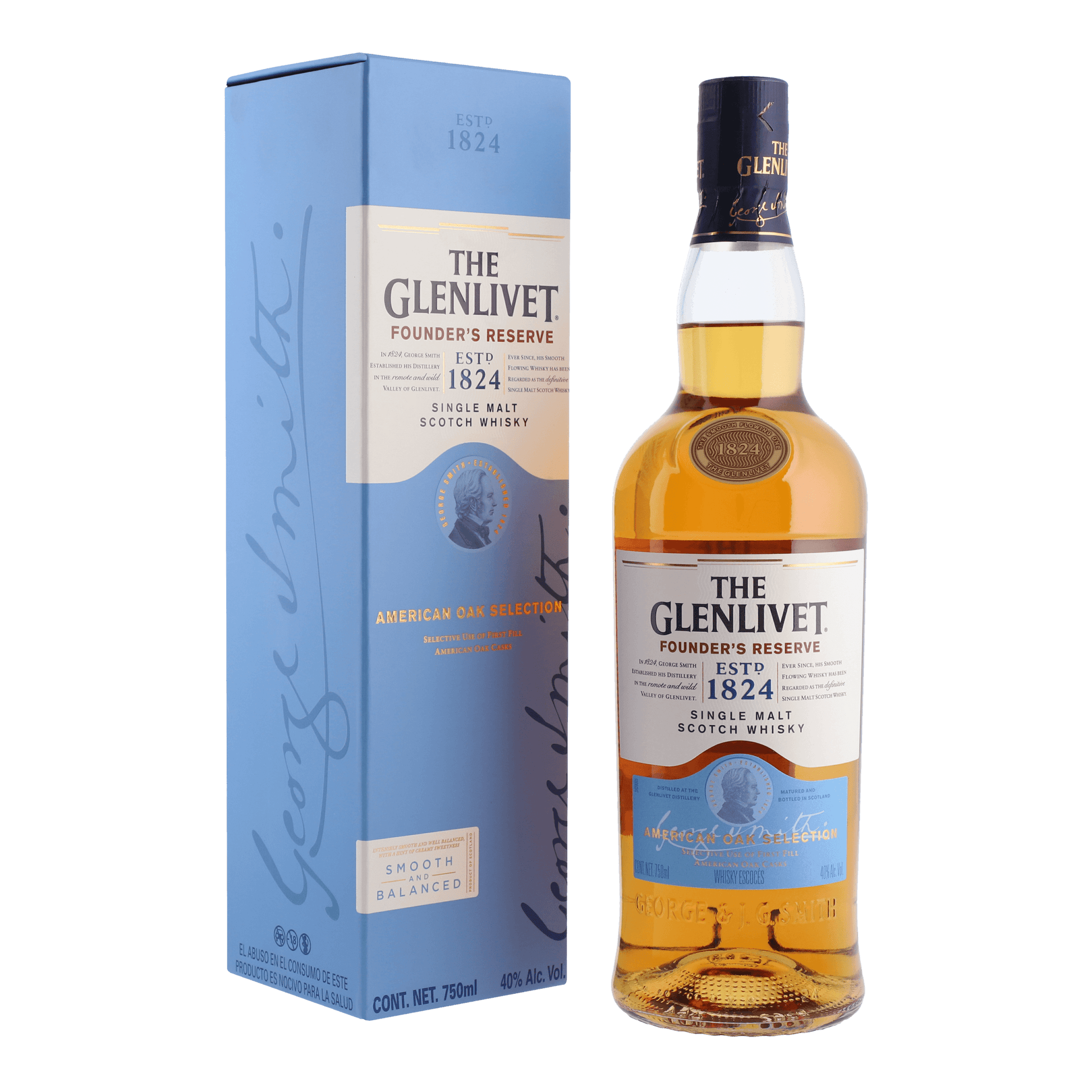 Whisky The Glenlivet Founders Reserve 750ml - La Escocesa